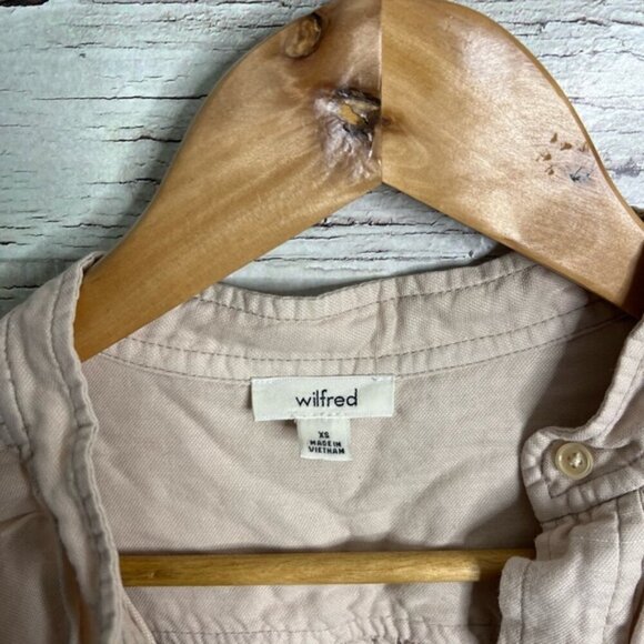 Wilfred Aritzia Bertillon Blouse Blush top cream size xs oversized - Picture 4 of 6